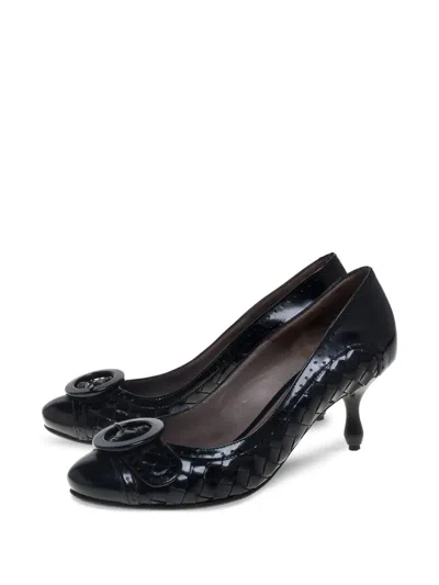 Pre-owned Bottega Veneta 60mm Intrecciato Leather Pumps