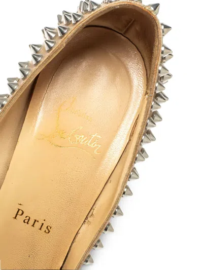 Pre-owned Christian Louboutin 115mm Spike-studded Sandals