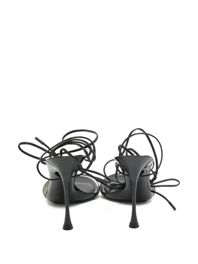 Pre-owned Gianvito Rossi  110mm Spice Glass Transparent Strap Sandals