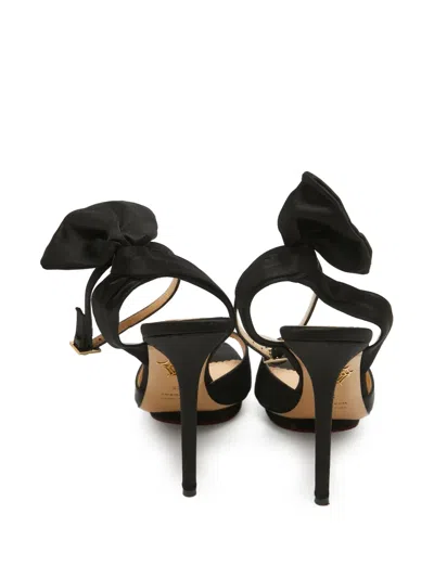 Pre-owned Charlotte Olympia  130mm Wallace Bow-embellished Sandals