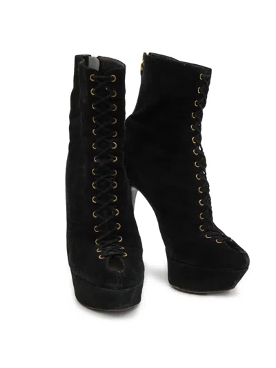 Pre-owned Sergio Rossi Vintage  150mm Leather Boots