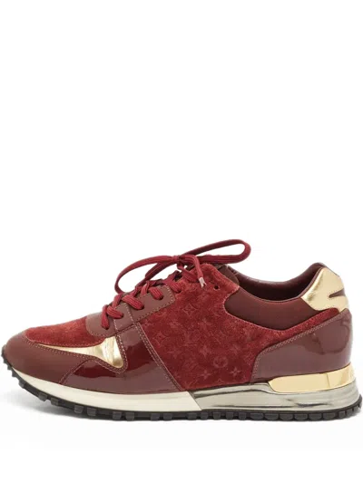 Pre-owned Louis Vuitton Monogram-embossed Running Sneakers