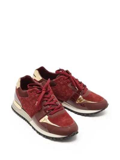 Pre-owned Louis Vuitton Monogram-embossed Running Sneakers