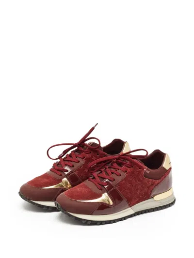 Pre-owned Louis Vuitton Monogram-embossed Running Sneakers