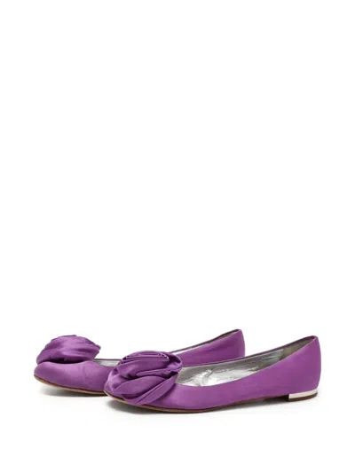 Pre-owned Giuseppe Zanotti Vintage  Satin Ballet Flats