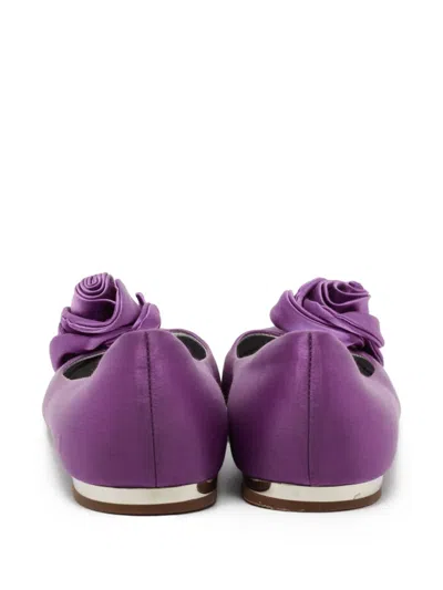 Pre-owned Giuseppe Zanotti Vintage  Satin Ballet Flats