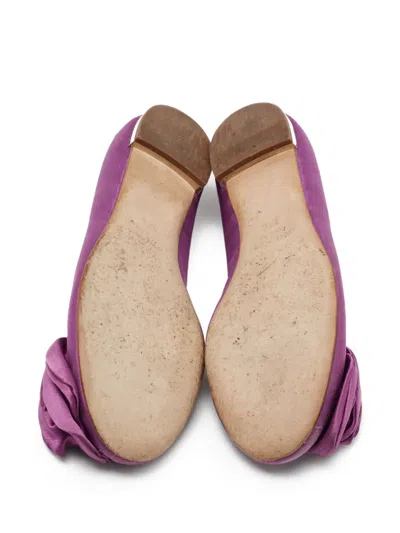 Pre-owned Giuseppe Zanotti Vintage  Satin Ballet Flats