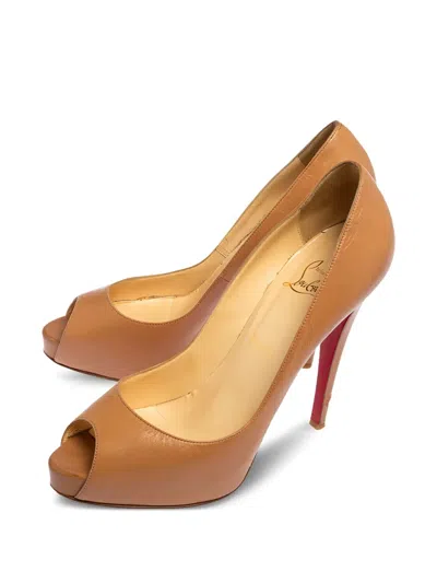 Pre-owned Christian Louboutin 125mm New Prive Sandals