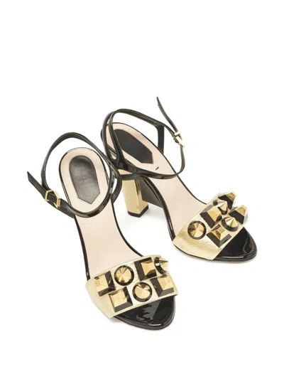 Pre-owned Fendi 105mm Embellished Sandals