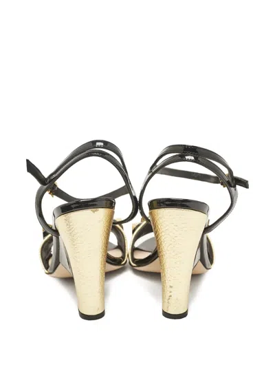 Pre-owned Fendi 105mm Embellished Sandals