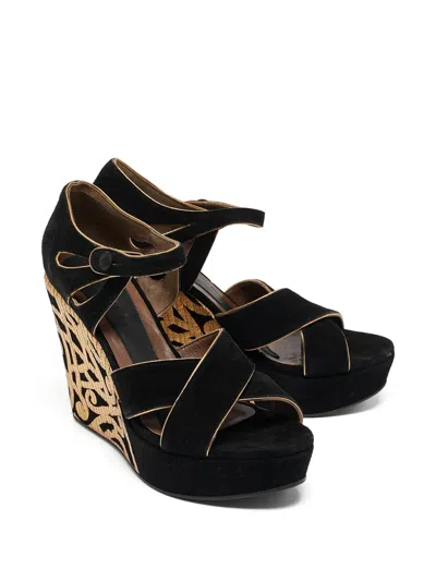 Pre-owned Marni 100mm Suede Sandals