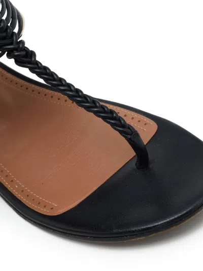 Pre-owned Alaïa Leather Flat Sandals