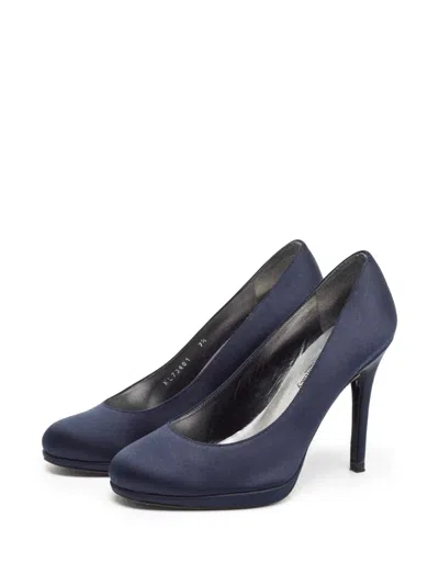 Pre-owned Stuart Weitzman  120mm Satin-finish Platform Pumps