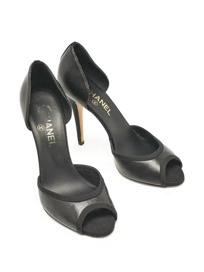 Pre-owned Chanel 120mm Peep-toe Pumps