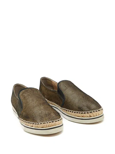 Pre-owned Jimmy Choo Striped Espadrilles