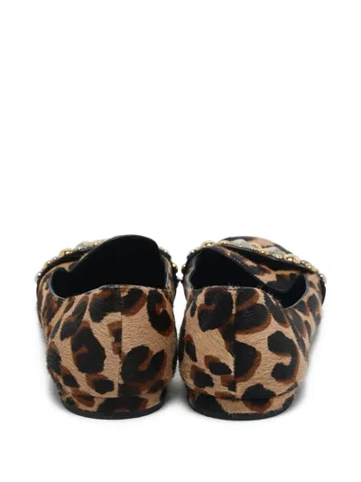 Pre-owned Louis Vuitton Leopard-print Ballet Flats
