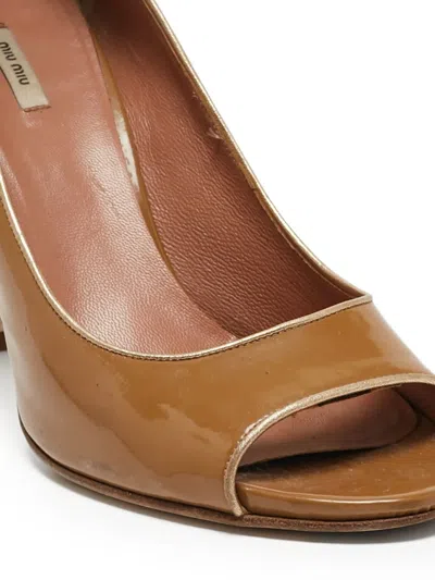 Pre-owned Miu Miu 110mm Patent Pumps