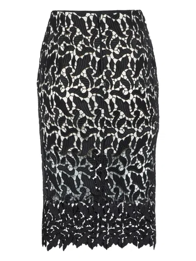 Pre-owned Emporio Armani Lace Midi Skirt