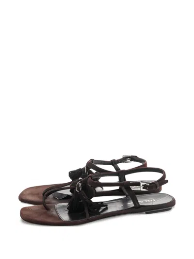 Pre-owned Prada Suede Sandals