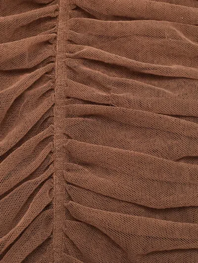 Pre-owned Dolce & Gabbana Ruched Midi Dress