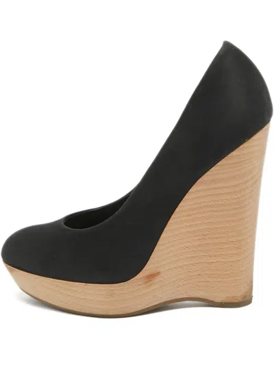 Pre-owned Saint Laurent Wedge Pumps