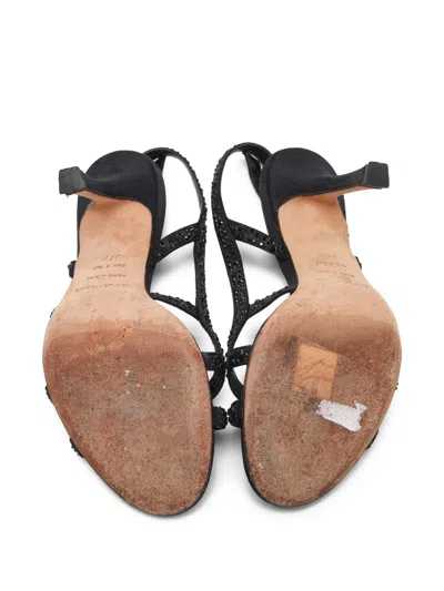 Pre-owned Sergio Rossi Vintage  100mm Crystal-embellished Slingback Sandals