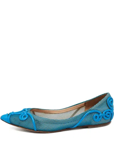 Pre-owned Valentino Garavani Mesh Ballerina Shoes