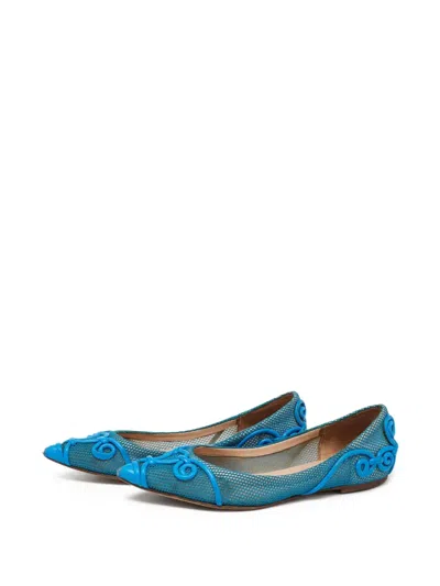 Pre-owned Valentino Garavani Mesh Ballerina Shoes