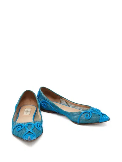 Pre-owned Valentino Garavani Mesh Ballerina Shoes