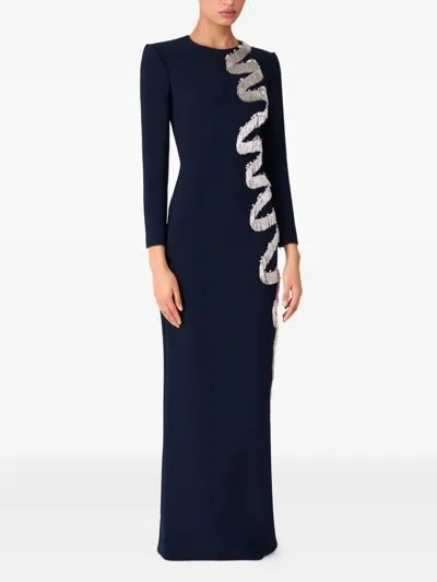 Jenny Packham Liberty Maxi Dress In Blue