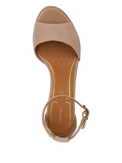 Geox 85mm Walk Pleasure Platform Sandals In Neutral
