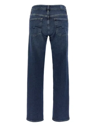 7 For All Mankind Calie Five-pocket Jeans In Blue