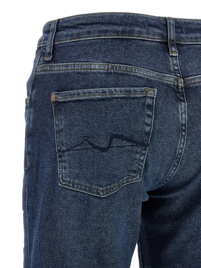 7 For All Mankind Calie Five-pocket Jeans In Blue
