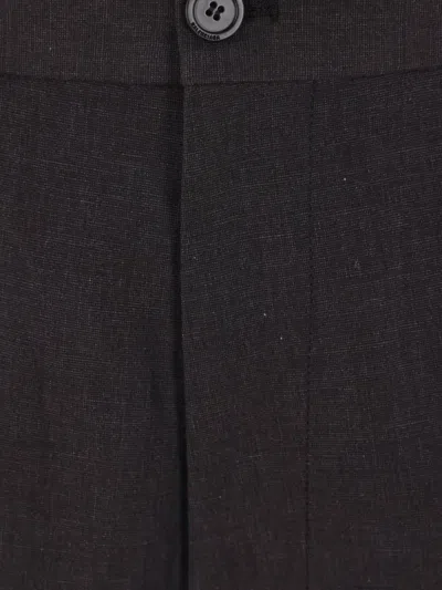 Balenciaga Logo-embroidered Trousers In Black