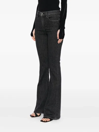 Frame Le High Flare Jeans In Black