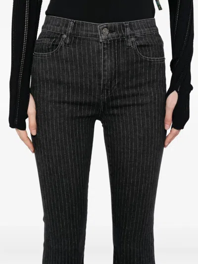 Frame Le High Flare Jeans In Black