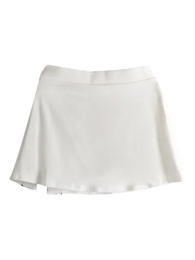 Malbon Golf Baseline Tennis Skirt In White