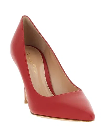 Gianvito Rossi 85mm Leather Heeled Pumps In Red