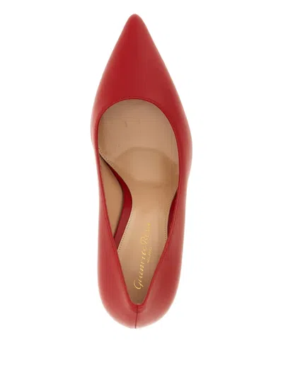 Gianvito Rossi 85mm Leather Heeled Pumps In Red