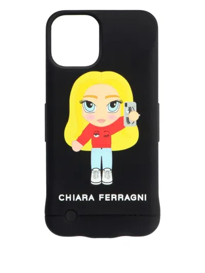 Chiara Ferragni Mascotte Iphone 11 Pro Battery Case In Black