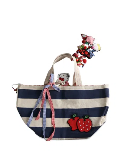 Péro X Hello Kitty Striped Tote Bag