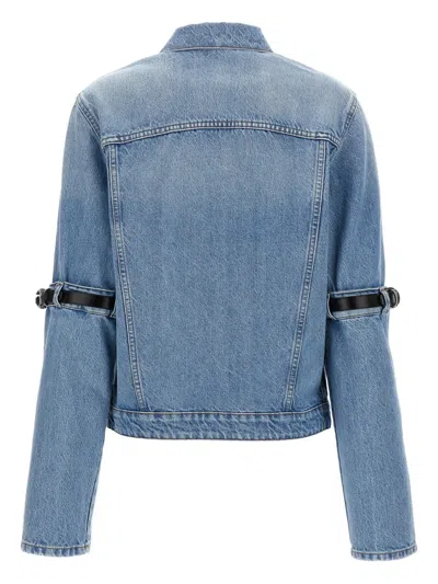 Coperni Hybrid Denim Short Casual Jackets And Parka Blue In Blue