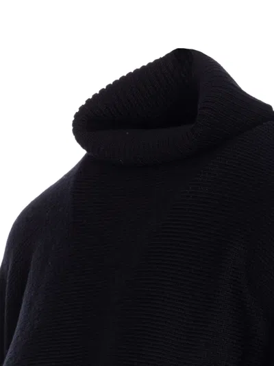 Michael Michael Kors Roll-neck Wool Sweater In Black