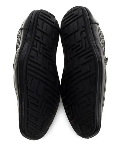 Pre-owned Versace Leather Loafers
