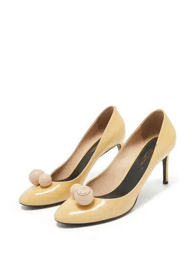 Pre-owned Louis Vuitton Logo-beads Pumps