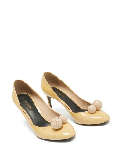 Pre-owned Louis Vuitton Logo-beads Pumps