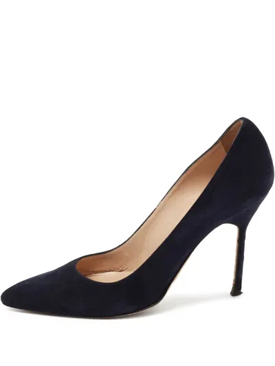 Pre-owned Manolo Blahnik  100mm Bb Pointed-toe Pumps
