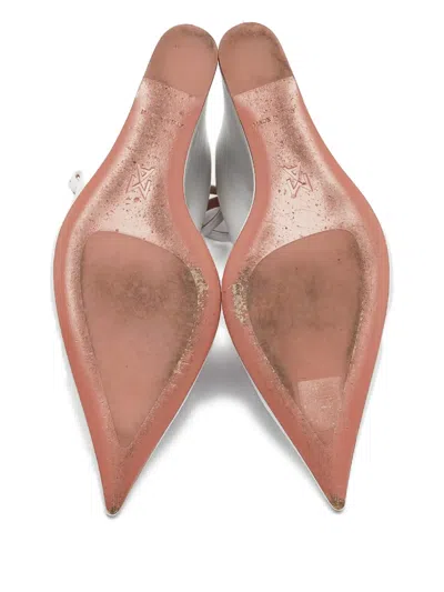 Pre-owned Amina Muaddi  110mm Wedge-heeled Pointed Pumps