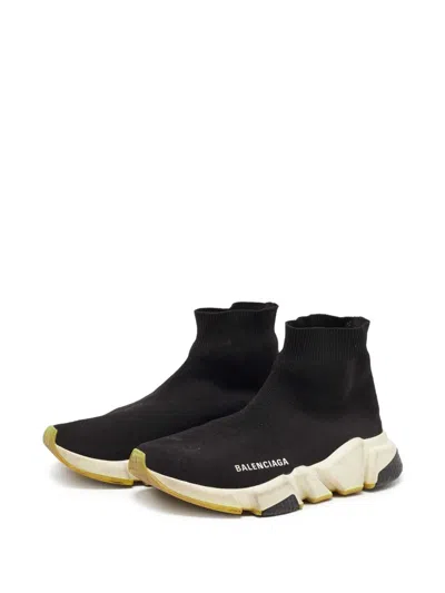 Pre-owned Balenciaga Knit Speed Trainer Sneakers