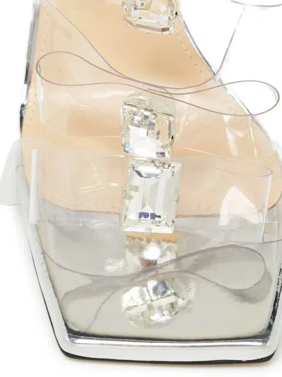Pre-owned Mach&mach  90mm Clear-straps Sandals